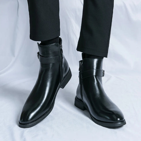Elegant Men's Chelsea Boots - Stylish Ankle Footwear for Casual British Fashion